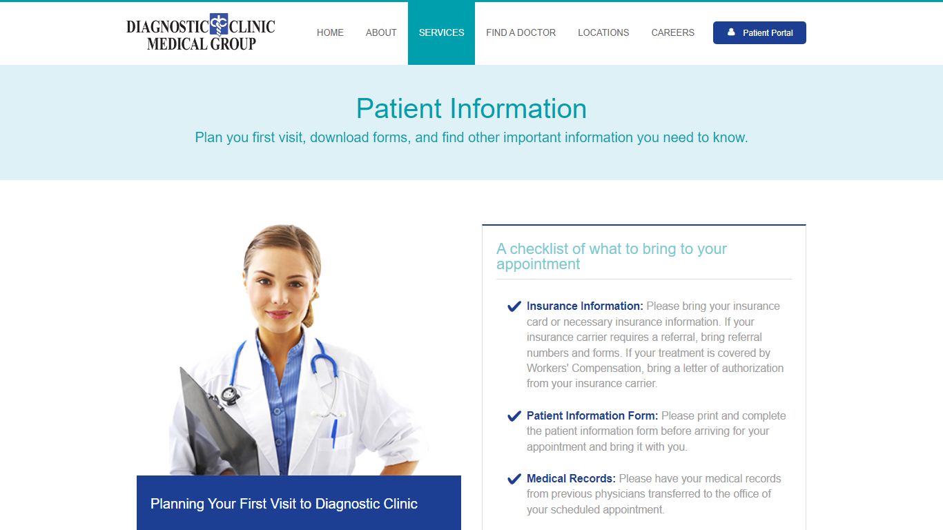 Patient Information | Diagnostic Clinic - dc-fl.com